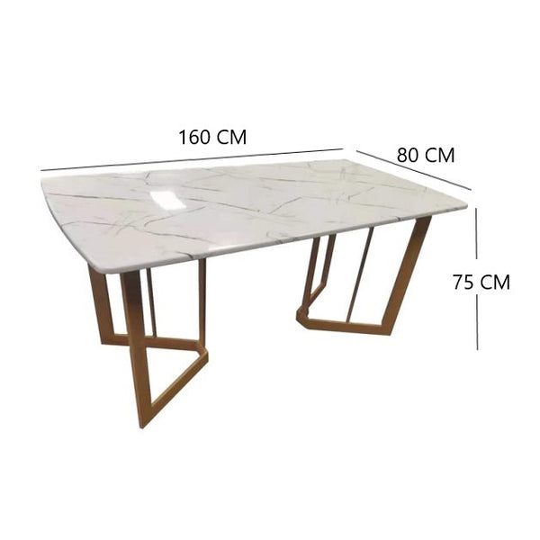 160cm DT007 Marble Dining Table