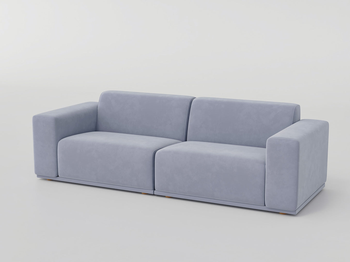 DOFF Modular Sofa - Light Grey Velvet