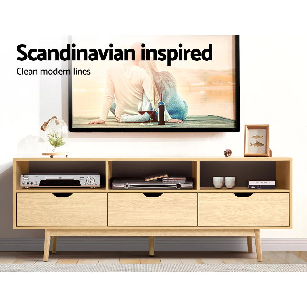 160cm SCAN Entertainment Unit with three drawers