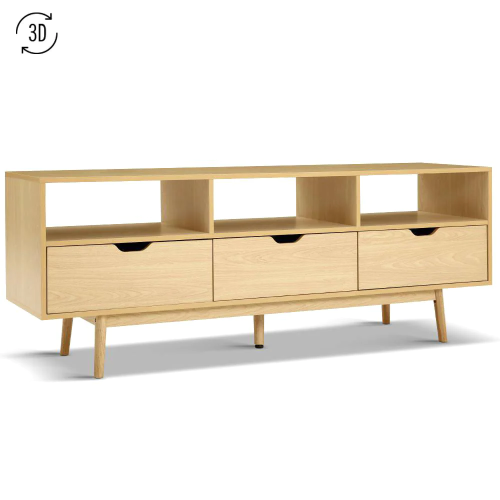 160cm SCAN Entertainment Unit with three drawers