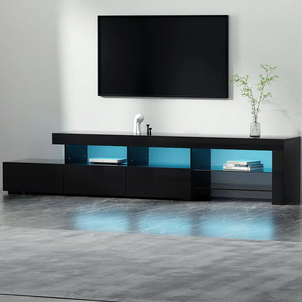 215cm LED Entertainment Unit - White or Black