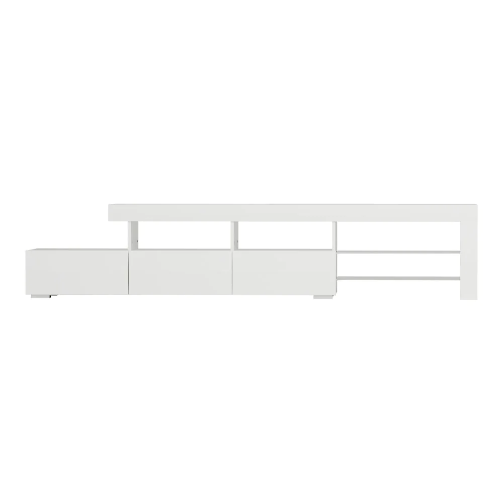 215cm LED Entertainment Unit - White or Black