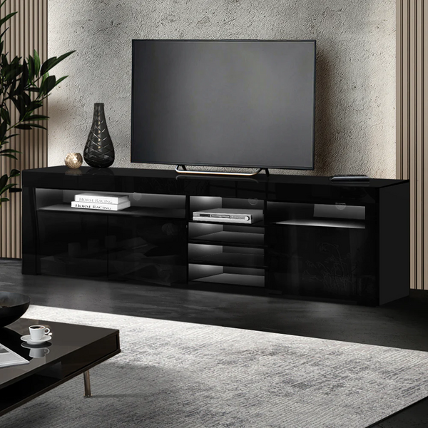 180cm LED Entertainment Unit - White or Black