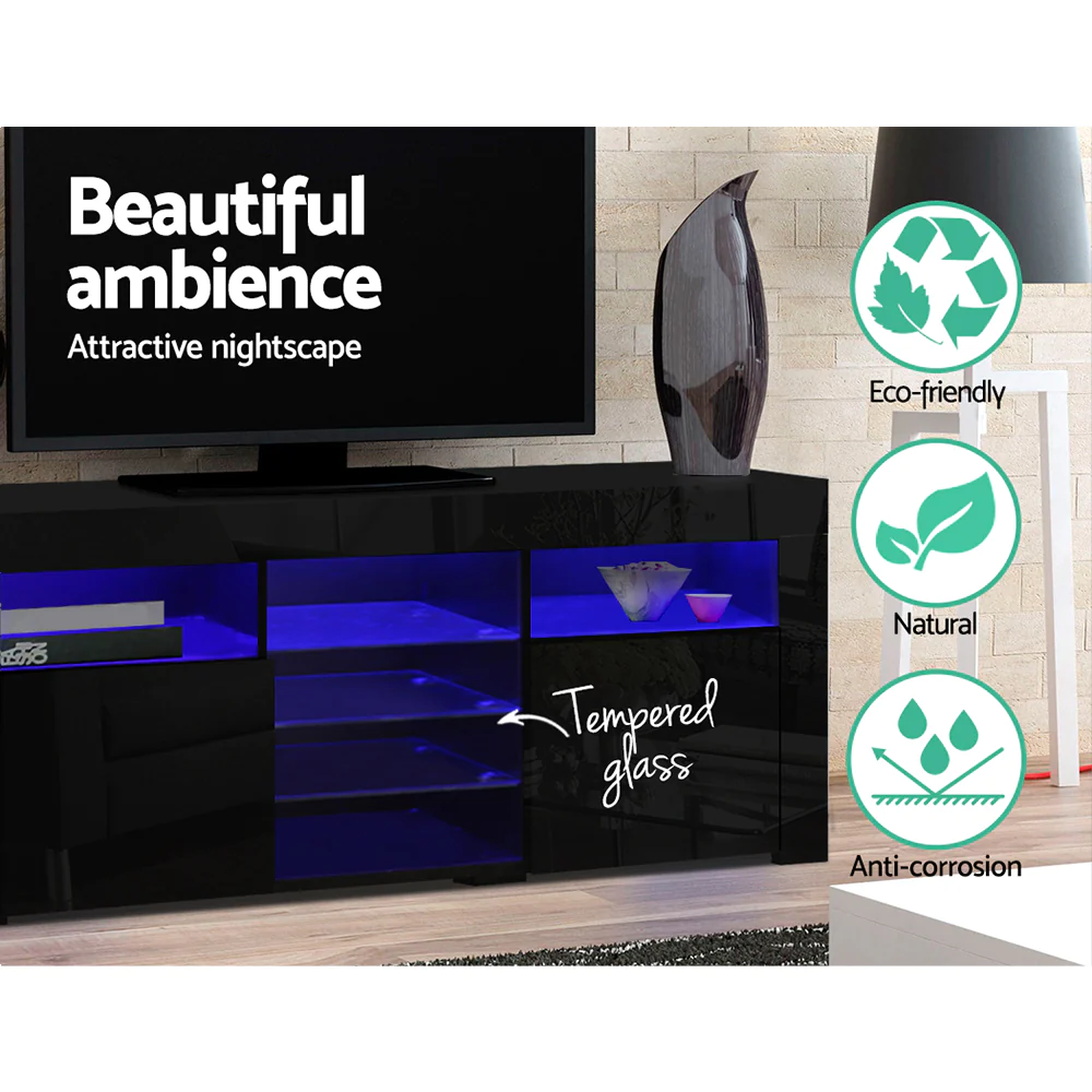 180cm LED Entertainment Unit - White or Black