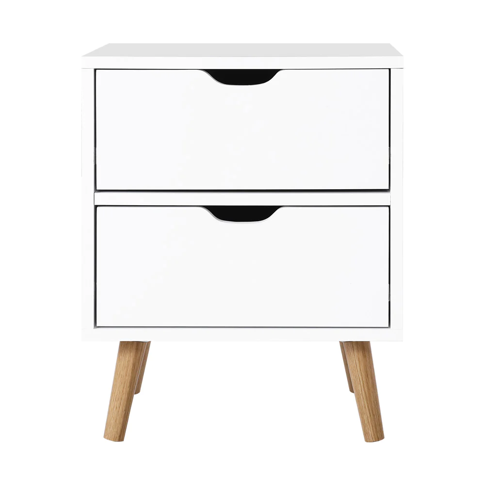 Two drawers SCAN Bedside Table - NASCAN01BS