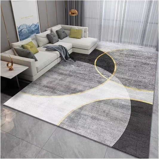 Anka "GRADIENT" striped soft Rug Grey