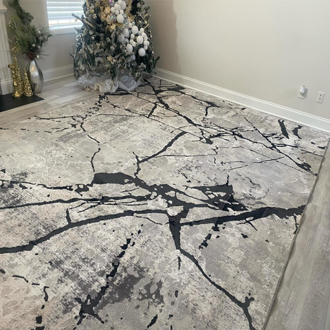 Anka"MARBLE" Texture Soft Rug