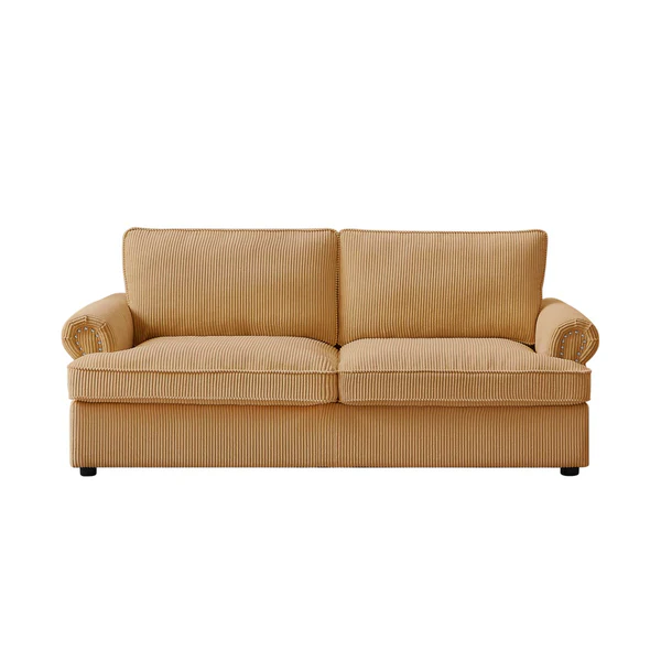 Anka "PHEBE" Sofa Bed Couch with a Foam Mattress - Ginger