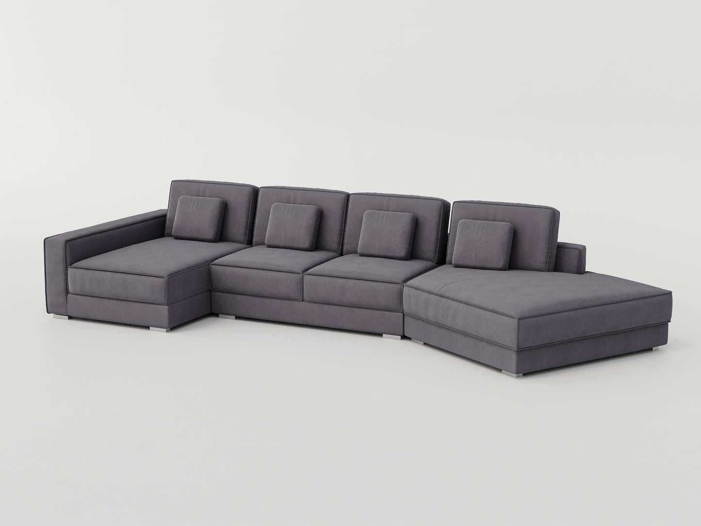 VALENCIA 4-Seater Sectional Sofa Heavy Goose Feather Filling