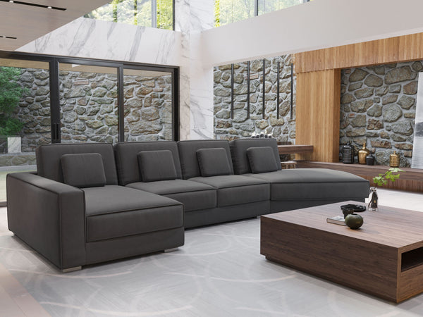 VALENCIA 4-Seater Sectional Sofa Heavy Goose Feather Filling