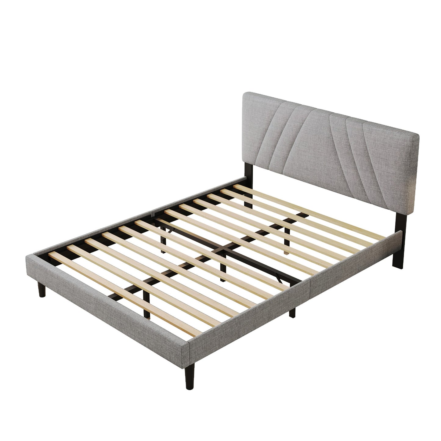 Anka Viola Grey Fabirc Bed Frame