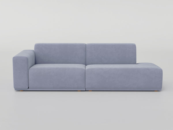 DOFF Modular Sofa - Light Grey Velvet