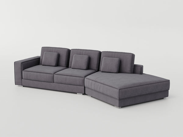 VALENCIA 3-Seater Sectional Sofa Heavy Goose Feather Filling