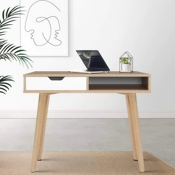 One drawer Scan Desk - Wood - NASCANDK-WD