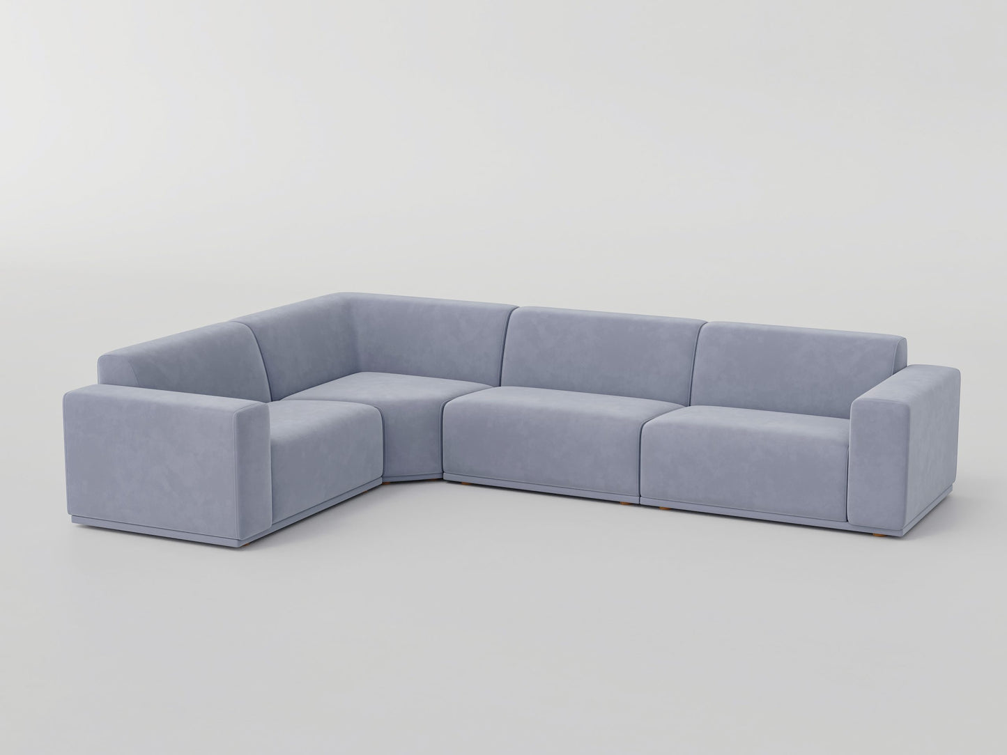 DOFF Modular Sofa - Light Grey Velvet