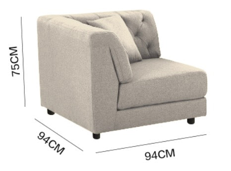 "MING" Modular Sectional Sofa Cream