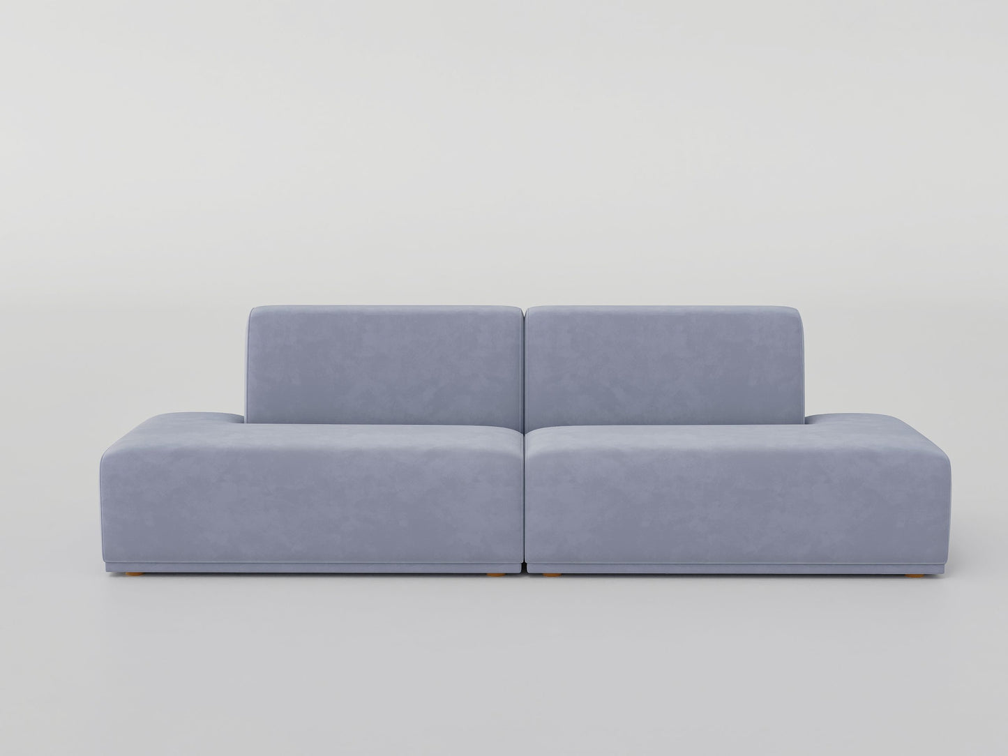 DOFF Modular Sofa - Light Grey Velvet