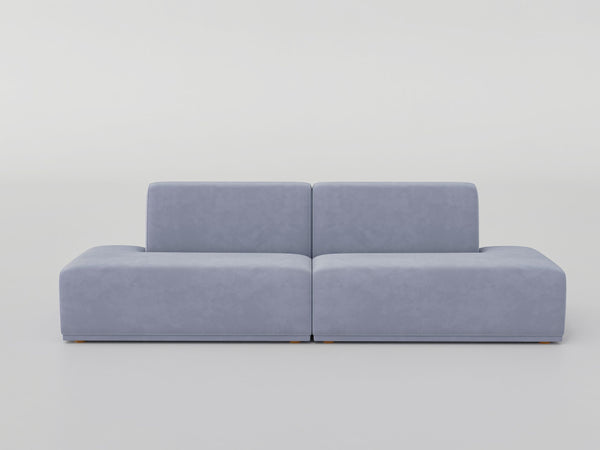 DOFF Modular Sofa - Light Grey Velvet