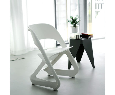 Stackable Plastic Outdoor Chair / Dining Chair - White - NAPPDC