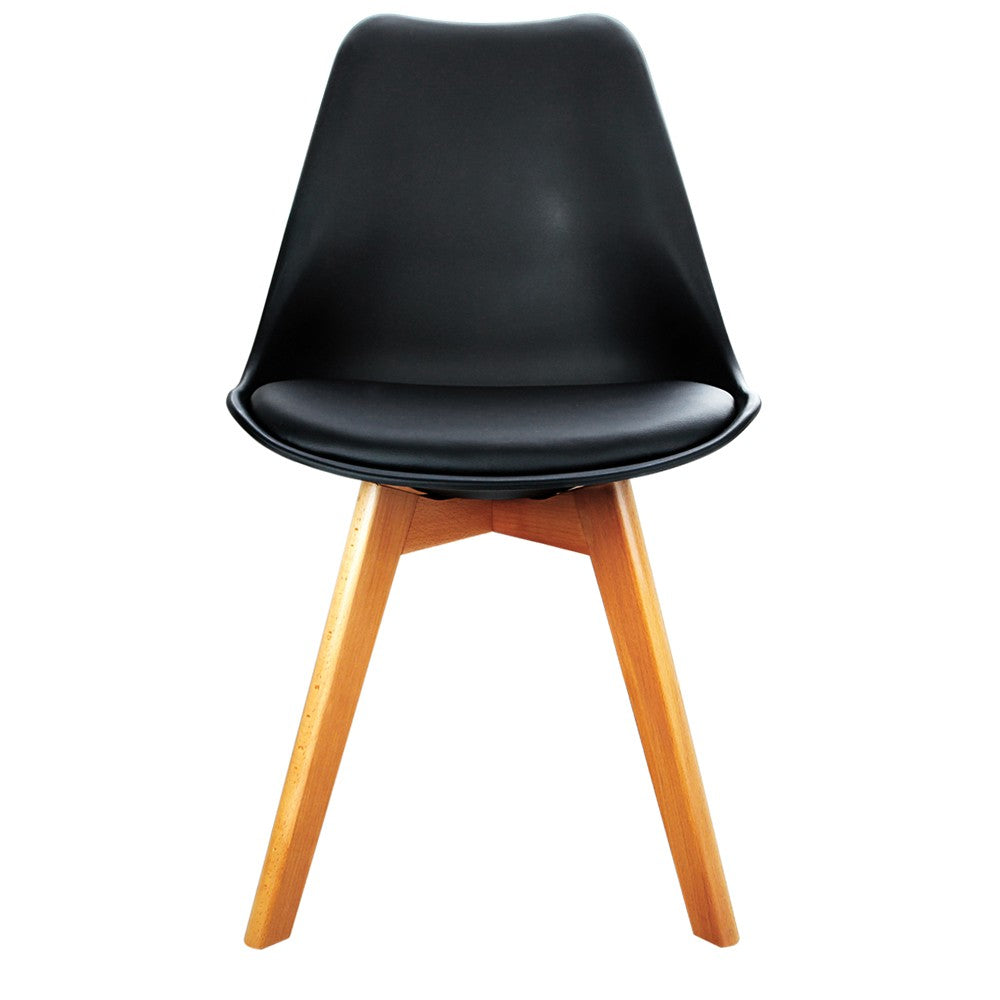 Eames Padded Dining Chair - Black