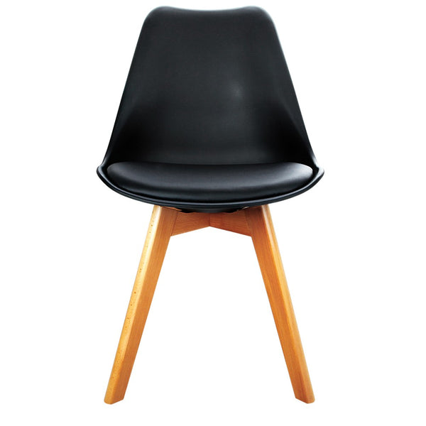 Eames Padded Dining Chair - Black