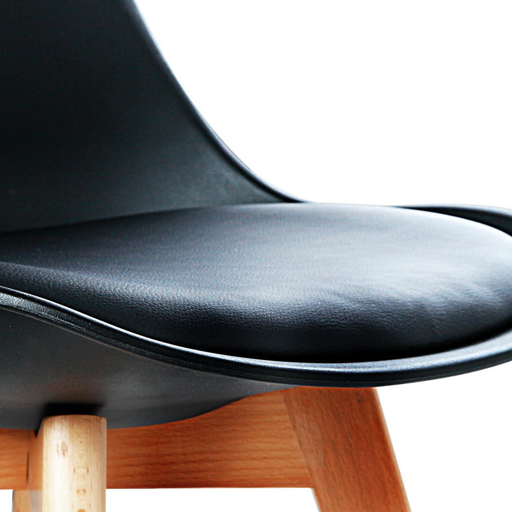 Eames Padded Dining Chair - Black