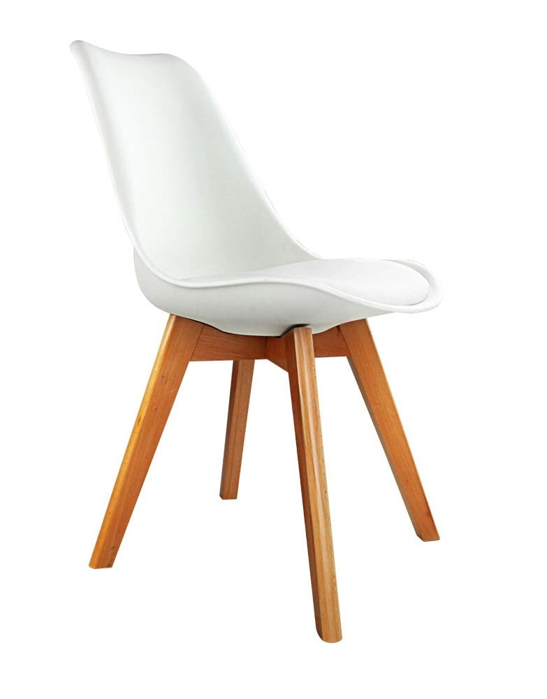 Eames Padded Dining Chair - White