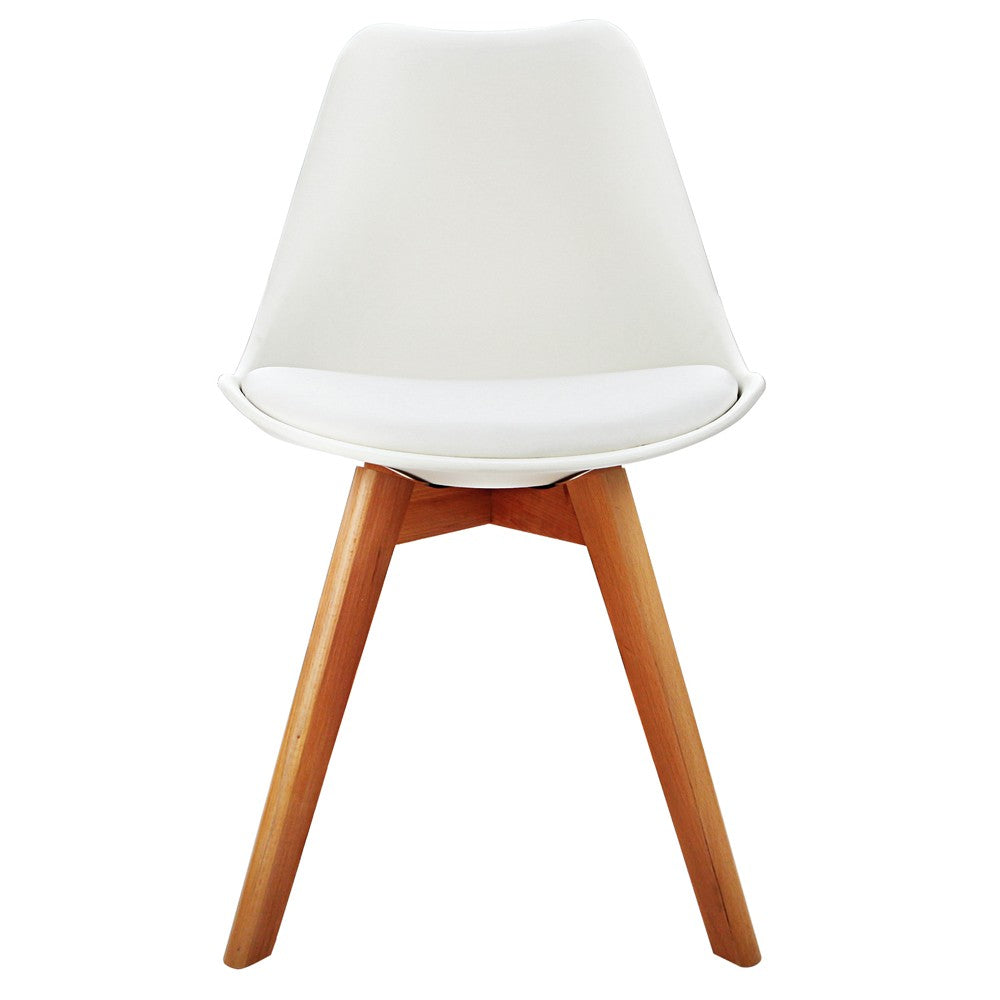 Eames Padded Dining Chair - White