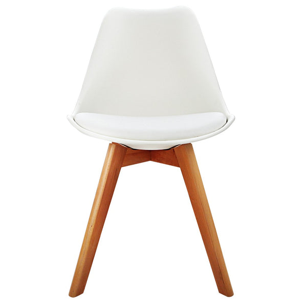 Eames Padded Dining Chair - White