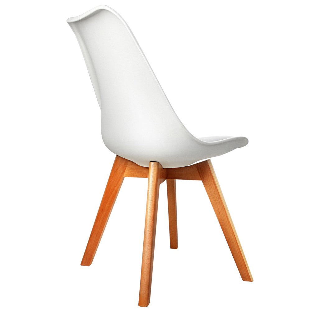 Eames Padded Dining Chair - White