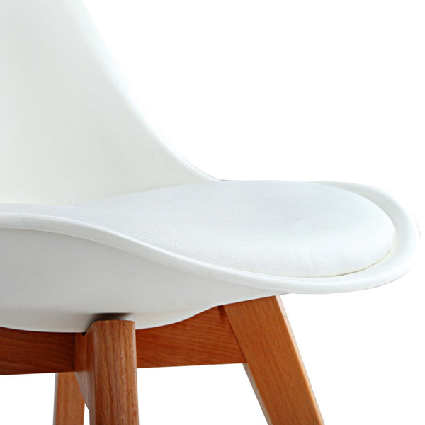 Eames Padded Dining Chair - White