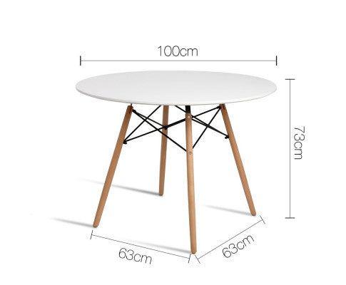 100cm Round Dining Table - NAR100DT