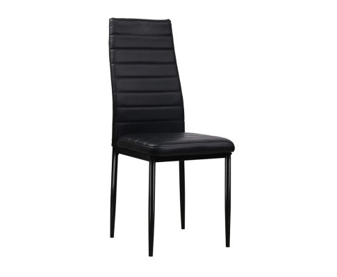 High-Back PVC leather Dining Chair - NAC02DC