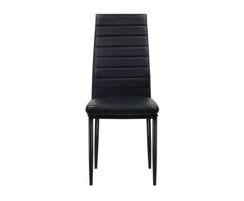 High-Back PVC leather Dining Chair - NAC02DC