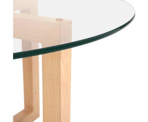 Round Tempered Glass Coffee Table