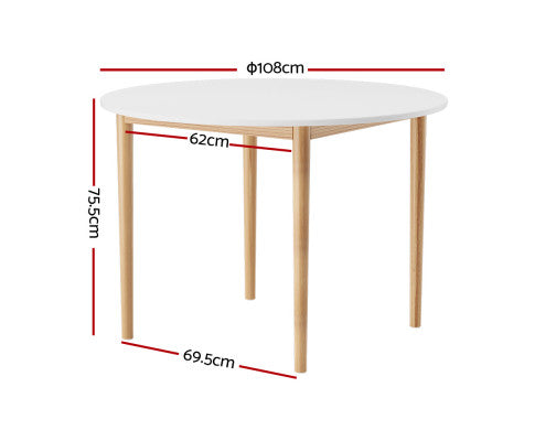 108cm Round Dining Table - NATAB01DT