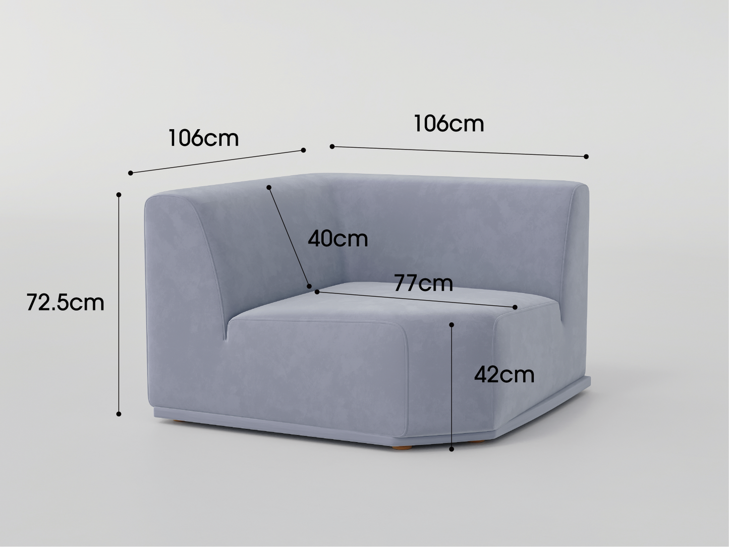 DOFF Modular Sofa - Smoke Grey