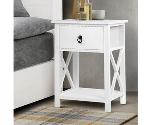 Two Bedside Table with One drawer - NAD1DBSx2