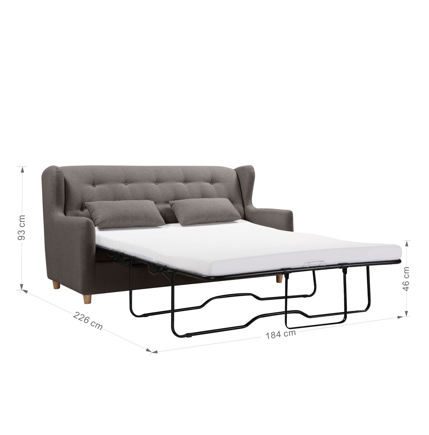 Anka "MAQUIS" Sofa Bed Couch with a Separate Foam Mattress