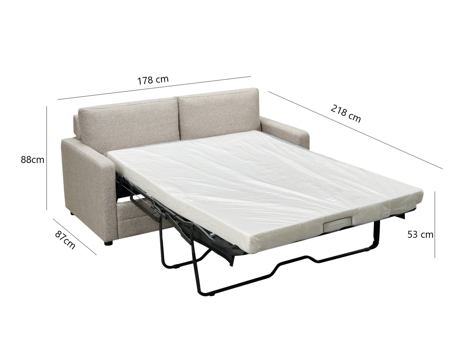 Anka "RAY" Sofa Bed Couch with a Separate Foam Mattress