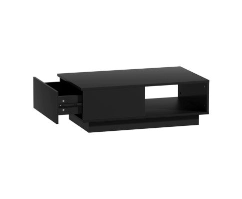 LED Coffee Table with one drawer - White or Black