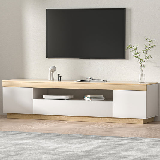 180CM TV Cabinet Entertainment Unit StandWhite Wood