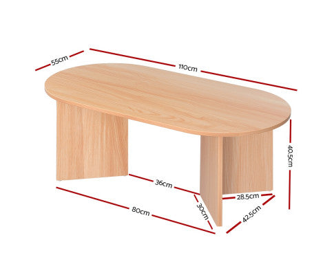 110cm Oval Coffee Table