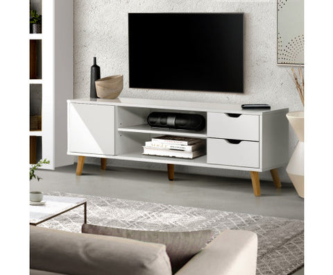 120cm SCAN Entertainment Unit with two drawers and one cabinet