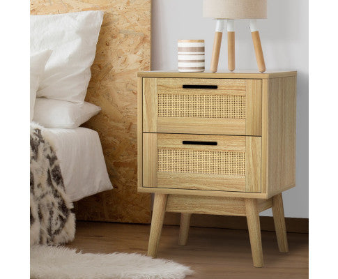 Two drawers Bedside Table - NARAT02BS