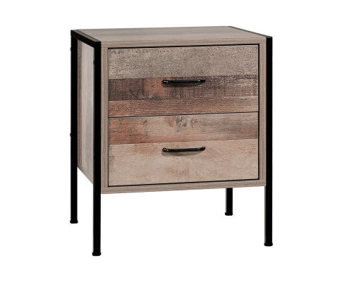 Anka Two drawers Bedside Table - NAG03BS