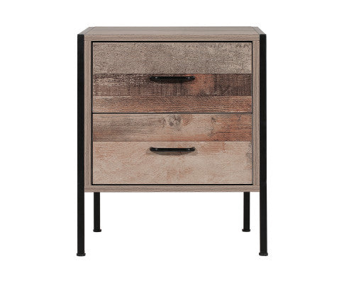 Anka Two drawers Bedside Table - NAG03BS