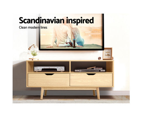 120cm Entertainment Unit with two large drawers - NAGTV