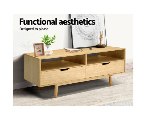 120cm Entertainment Unit with two large drawers - NAGTV