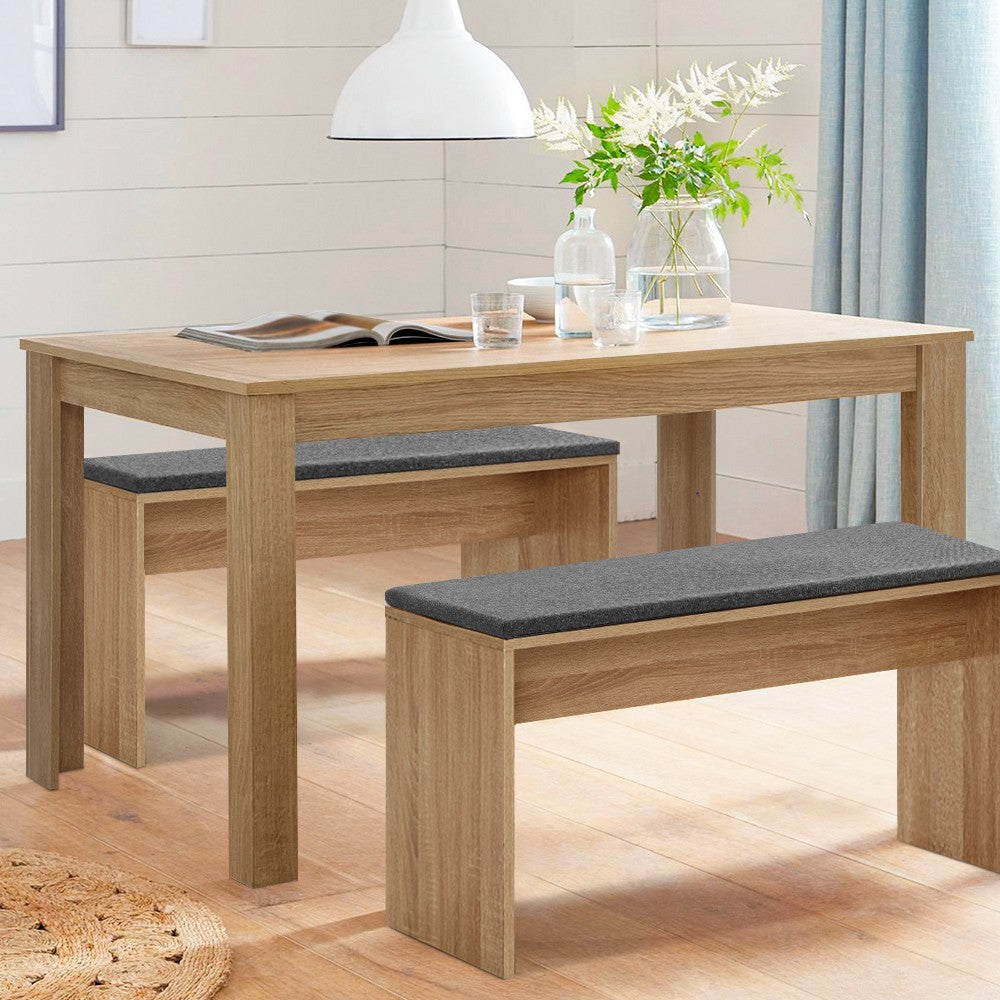 120cm 4 seater Rectangular NATU Dining Table - Oak - NATAB120DT-WD